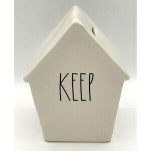 Rae Dunn Artisan by Magenta‎ "Keep" Bank Birdhouse Shaped Collection NEW!